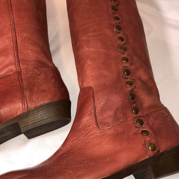 Nine West Blush Rose Leather Boots - Picture 6 of 16